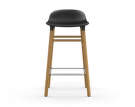 Barová židle Form 65 cm, black/oak