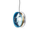 Lampa Orbital, green/light patina brass