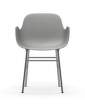 Form Armchair, grey/chrome