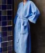 Župan Waffle Bathrobe, sky blue