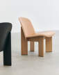 kreslo-Chisel Lounge Chair, oak / Sense Cognac