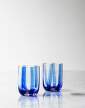sklenice-Stripe Glass, blue stripes
