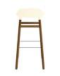 stolicka-Form Bar Chair 75 cm Walnut, cream