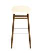 stolicka-Form Bar Chair 75 cm Walnut, cream