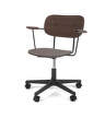 Kancelářská židle Co Task Chair s područkami, black/dark oak