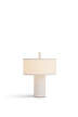 Přenosná stolní lampa Margin, white canvas