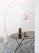 Stojací LED lampa Arco, steel