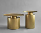 Stolek Pillar, brass