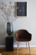 Odkládací stolek Plinth Tall, Nero Marquina
