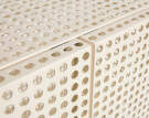 Skříňka Perforated Cabinet, eggshell