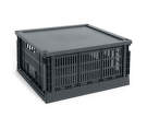 Plastové víko Colour Crate Square L, charcoal