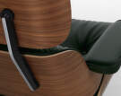Křeslo Eames Lounge Chair Walnut Natural, Leather Premium F59 Jade