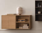 Stolní lampa Lucén, oiled oak
