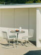 Židle Palissade Cantilever, cream white