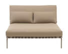 Lehátko Settle Lounge Bed bez područek, Ribbed Weave 5/taupe