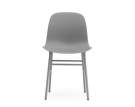 Židle Form, šedá/ocel