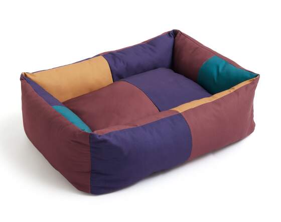 HAY Psí pelíšek Dogs Bed Zip L, burgundy / green