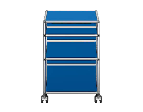 USM Zásuvkový kontejner na kolečkách USM Haller M63, gentian blue