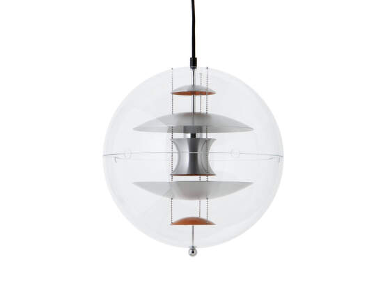 Verpan Závěsné svítidlo VP Globe Ø40, brushed alu/orange