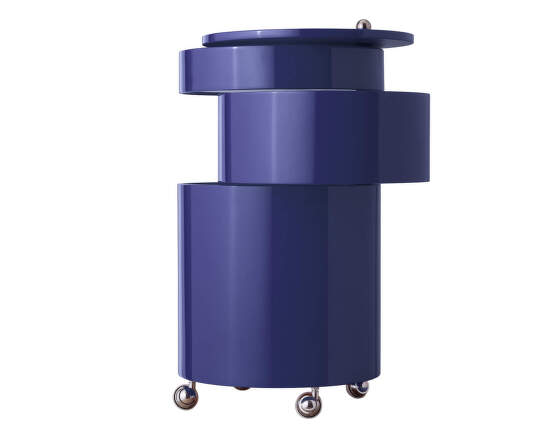 Verpan Stolek Barboy, glossy deep blue
