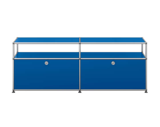 USM Komoda pod TV USM Haller O2, gentian blue