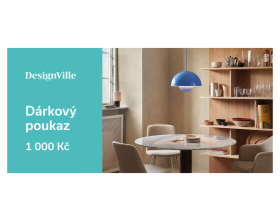 DesignVille Elektronický dárkový poukaz v hodnotě 1000 Kč