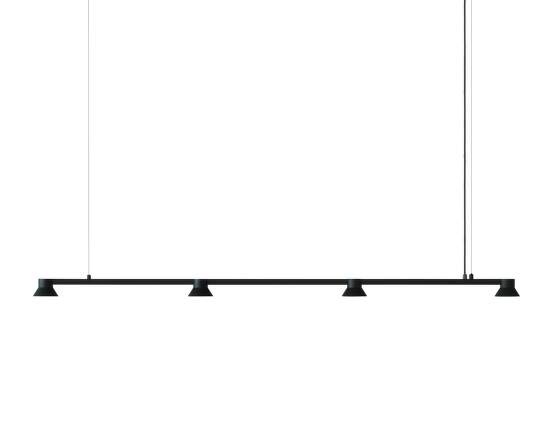 Normann Copenhagen Závěsná lampa Hat Lamp Linear Large, black