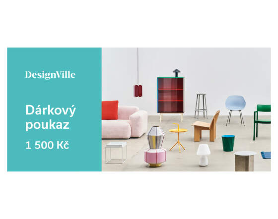 DesignVille Elektronický dárkový poukaz v hodnotě 1500 Kč