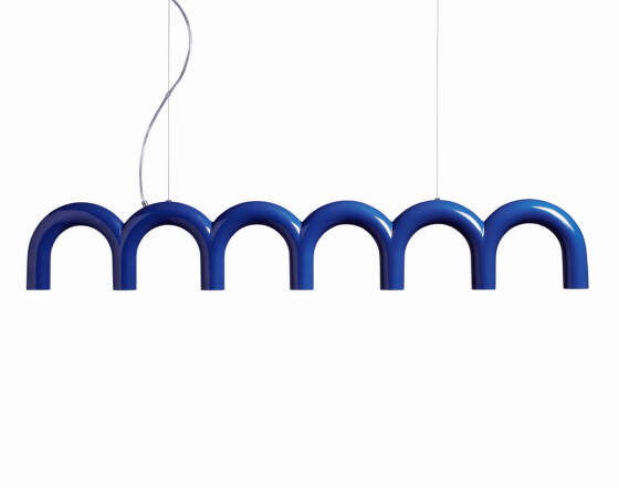 Oblure Závěsné svítidlo Arch Straight, blue