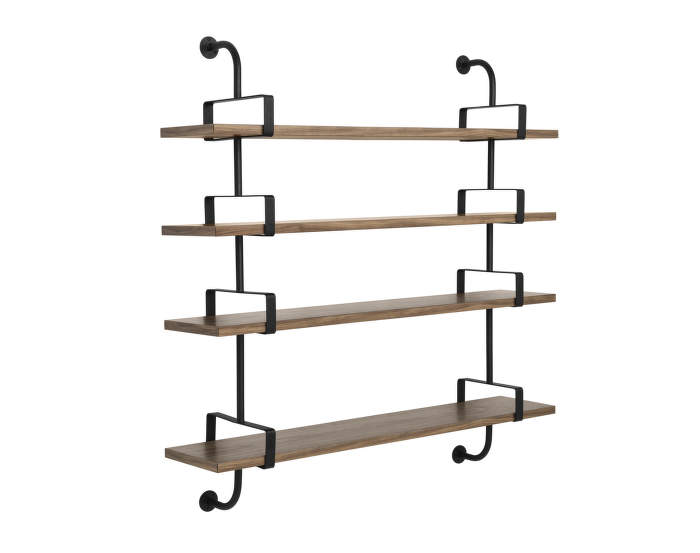 Police Démon 2, 155cm, 4 shelves, walnut