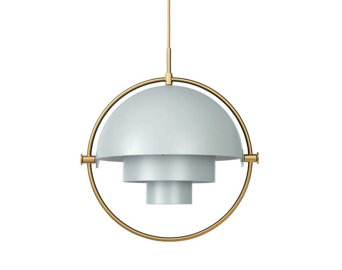 Lampa Multi-Lite, sea grey/brass