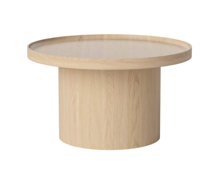 Plateau Coffee Table Large, white lacquered oak