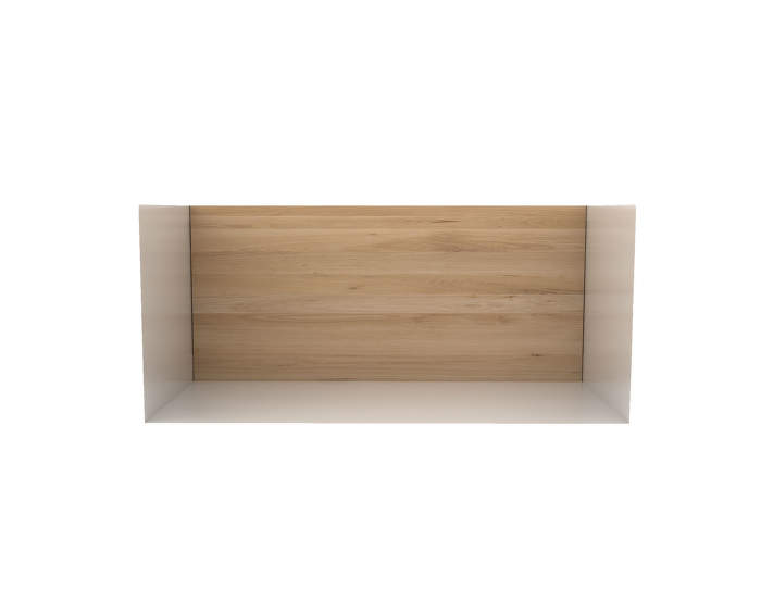 U shelf, M, oak/white