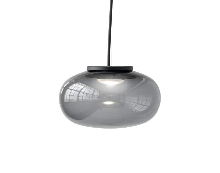 Karl-Johan Pendant Lamp, Small, smoked glass