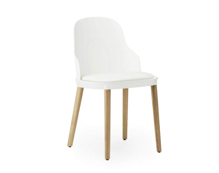 Allez Chair Oak/Leather, white