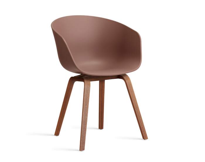 zidle-AAC 22 Chair Walnut, soft brick