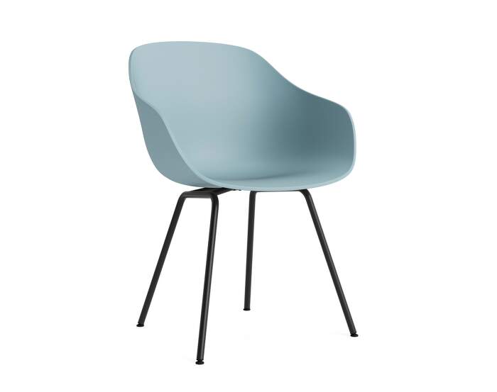 zidle-AAC 226 Chair Black Steel, dusty blue