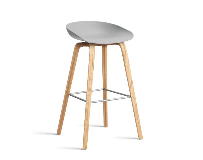 stolicka-AAS 32 Bar Stool High Oak, concrete grey