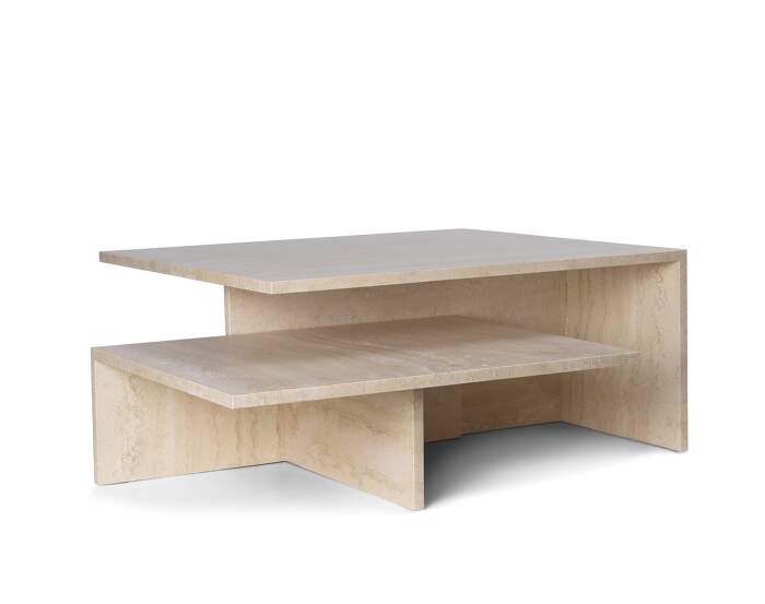 stolek-Distinct Grande Duo Tables, travertine