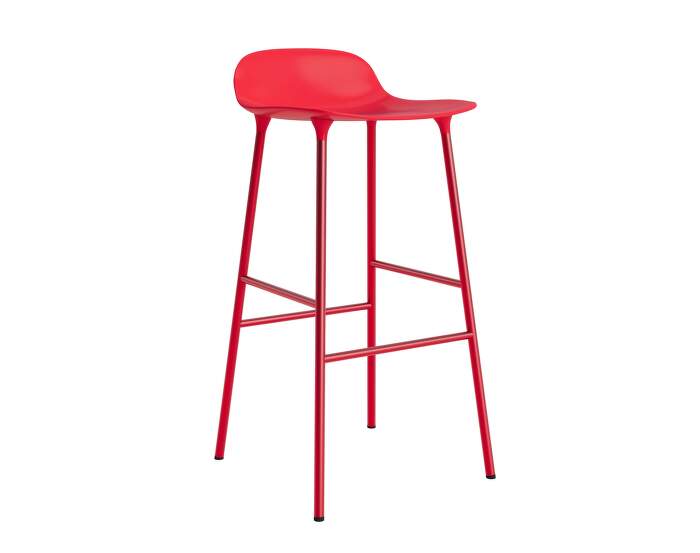 zidle-Form Bar Chair 75 cm Steel, bright red