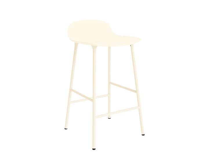 stolicka-Form Bar Chair 65 cm Steel, cream
