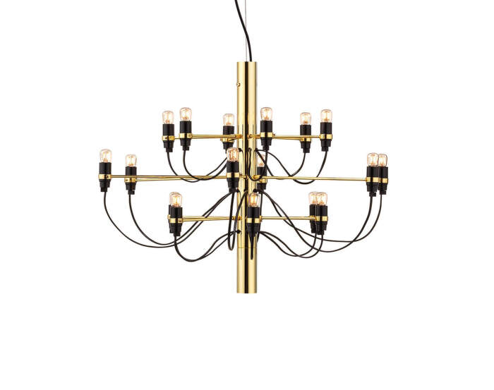 Lustr 2097/18 Clear Bulbs, brass