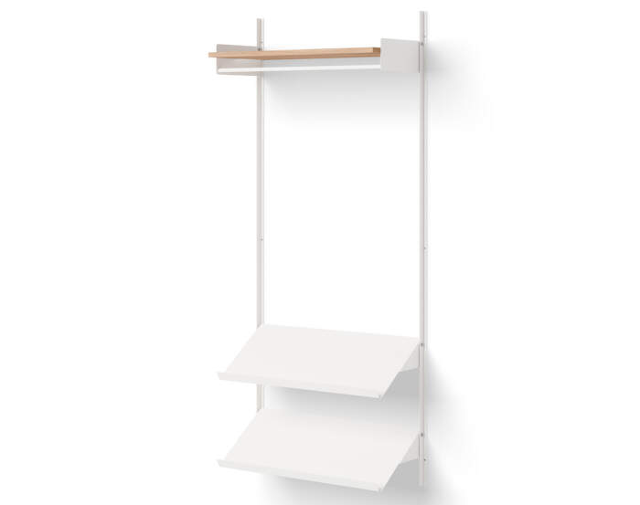 Policová sestava Wardrobe Shelf 1, oak/white