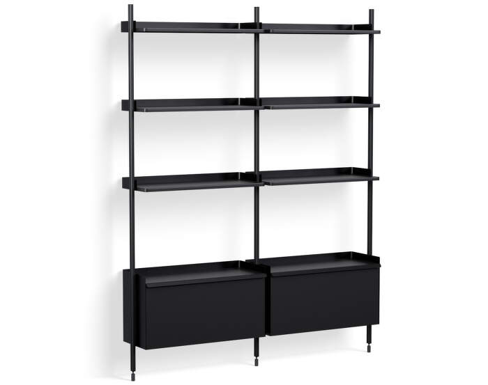 Policový systém Pier kombinace 132, black