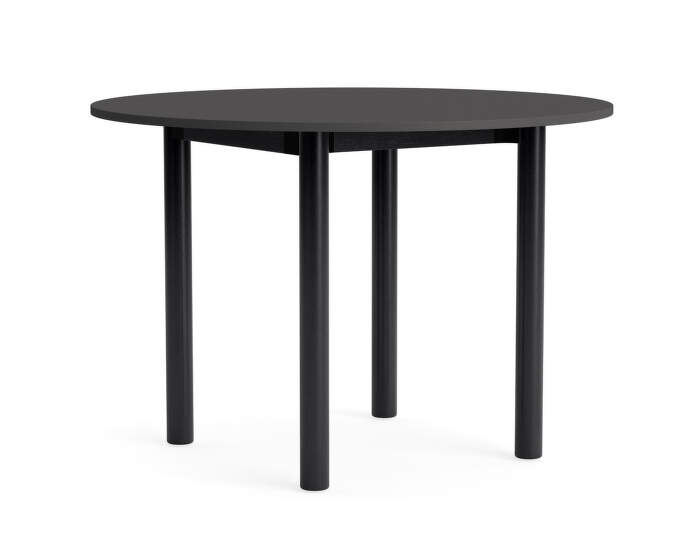 Stůl Annex Round Ø110, black oak/dark grey