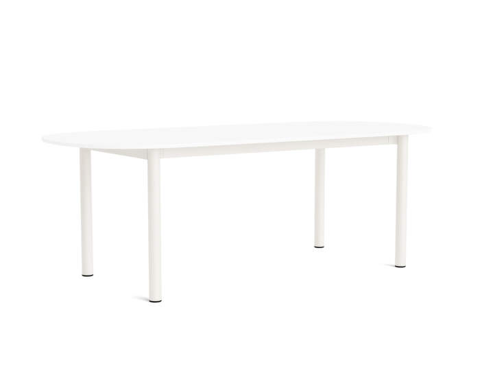 Stůl Annex Oblong 220x95, cream white/white laminate