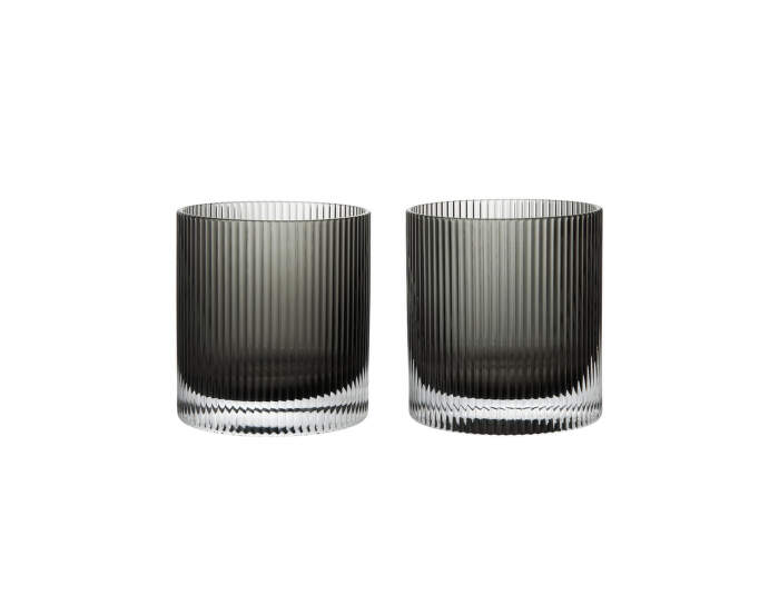 Sklenice na vodu Ripple Tumbler set 2 ks, smoked grey