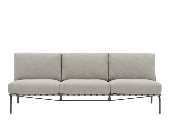 Pohovka Settle Sofa 3-Seater bez područek, Ribbed Weave 2/dark green
