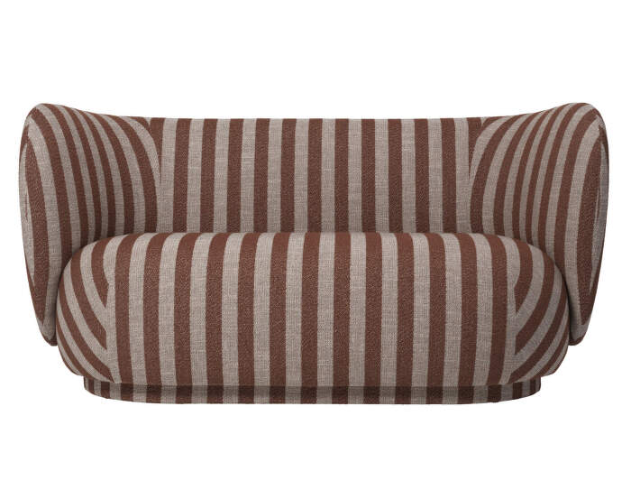 Sofa Rico 2, Louisiana sand / chocolate