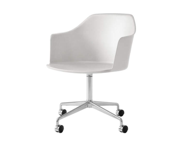 Kancelářská židle Rely HW48 s područkami, polished aluminium oyster